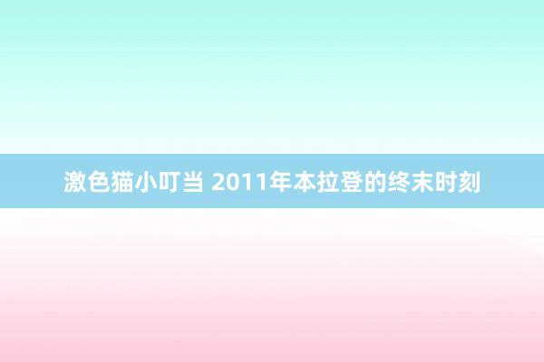 激色猫小叮当 2011年本拉登的终末时刻