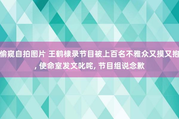 偷窥自拍图片 王鹤棣录节目被上百名不雅众又摸又抱, 使命室发文叱咤, 节目组说念歉